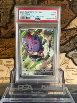 N's Zorua 189 Sv: Scarlet & Violet Promo Cards Holo PSA 9 - Image 1