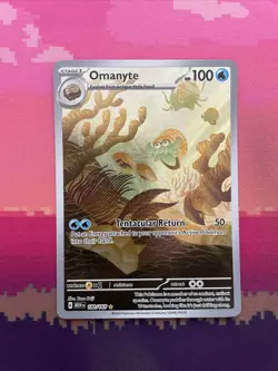 Pokemon Card Omanyte 180/165 Illustration Rare Scarlet & Violet 151 Near Mint - Image 1