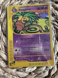 Pokemon Exeggutor Card 12/147 Aquapolis Holo Rare, Reverse MP Condition - Image 1
