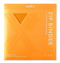 VaultX 12 Pocket Exo-Tec Zip Binder Neon Orange - Holds 480 Cards IN HAND - Image 2