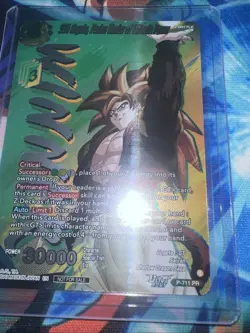 Ss4 Gogeta Fusion Warrior Of Ultimate Power Dragon Ball Super Card Game P-711 Pr - Image 1