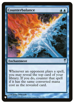 MTG - 1 x Counterbalance - Uncommon Enchantment - The List: Coldsnap (CSP) - NM - Image 1