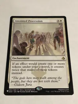 MTG Magic the Gathering Anointed Procession (654/1358) The List NM White Token - Image 1