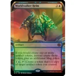 Foil Worldwalker Helm (showcase) MTG Outlaws Of Thunder Junction: The Big Score - Image 1
