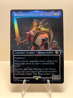 Boromir, Warden of the Tower 0407 - Borderless Foil - LOTR: Tales of Middle - Image 1