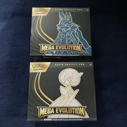 Pokemon Mega Evolution Elite Trainer Box ETB - Lot of 2 (Lucario + Gardevoir) - Image 1