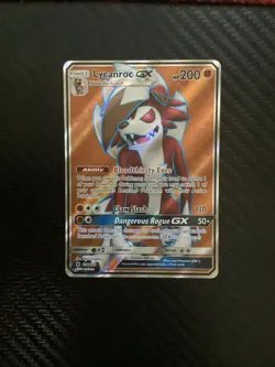 Lycanroc GX 138/145 Pokemon TCG Guardians Rising Sun Moon Full Art Rare Card NM - Image 1