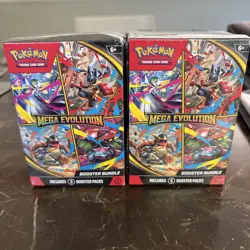 (2) Pokemon TCG Mega Evolution Booster Bundles Sealed - Image 1