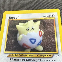 Pokemon TCG Togepi Neo Destiny 56/105 Regular Unlimited Uncommon LP WOTC - Image 2