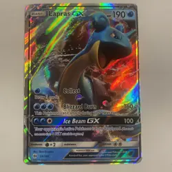Pokemon TCG Lapras GX Sun & Moon Base Set 35/149 Holo Ultra Rare - Image 1