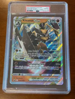 2022 Pokemon SWSH Kleavor V Star Promo JUMBO #249 - PSA 10 (July 25) - Image 1