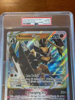 2022 Pokemon SWSH Kleavor V Star Promo JUMBO #249 - PSA 10 (July 25) - Image 3