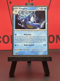 Kingdra 032/182 Galaxy Cosmo Holo Swirl Rare Pokemon TCG 2023 NM - Image 2