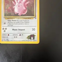 2000 Pokemon Gym Heroes 1st Edition Erikas Clefable Holo #3/132 - Image 5