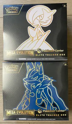 Pokemon Center Mega Evolution Lucario & Gardevoir ETB - Factory Sealed - Image 1