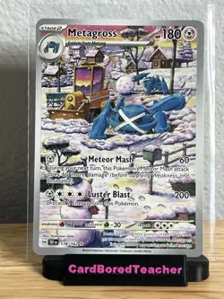 Metagross 178/162 Illustration Rare Holo Pokemon TCG Sv05: Temporal Forces Holo - Image 1