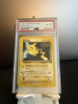 1999 Pokemon TCG Pikachu MOVIE PROMO Graded PSA 6 Rare - Image 1