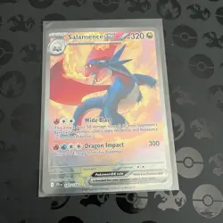 2025 Pokemon Journey Together TCG Salamence EX Special Illustration Rare Holo - Image 1