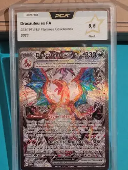 Carte Pokemon Dracaufeu Ex 223/197 Flammes Obsidiennes EV3 PCA 9.5 FR - Image 1