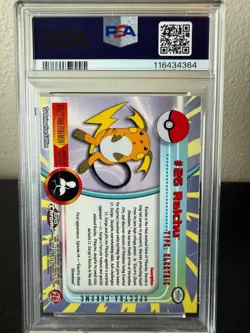 Pokemon 2000 Topps Chrome Raichu Spectra PSA 8 Near Mint-Mint #26 - Image 2