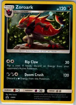 Zoroark SM89 - Pokemon TCG Sun & Moon Black Star Promos - Holo (NM) - Image 1
