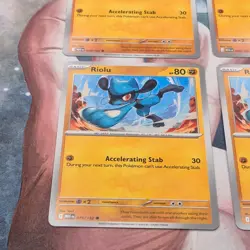 4x Riolu 076/132 Mega Evolution Pokemon TCG Near Mint Card Playset NM MEG - Image 5