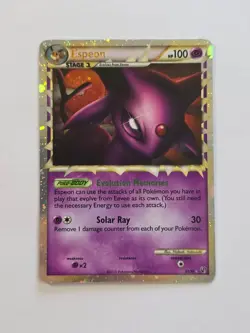 Espeon 81/90 Undaunted Prime Rare Holo Pokemon Card 2010 - Excellent - Image 1