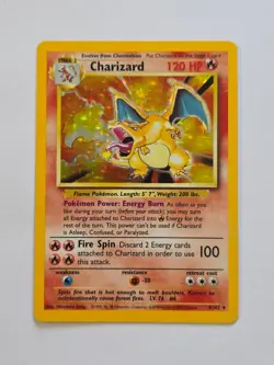 Charizard 4/102 Base Set Rare Holo Pokemon Card WOTC 1999 - Excellent - Image 1