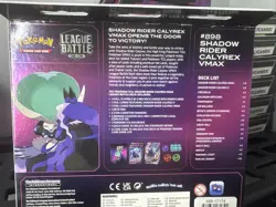 POKEMON TRADING CARD GAME SHADOW RIDER CALYREX VMAX LEAGUE BATTLE DECK BOX 820650850424 - Image 2