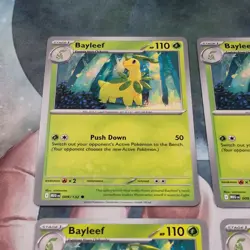 4x Bayleef 009/132 Mega Evolution Pokemon TCG Near Mint Card Playset NM MEG - Image 3