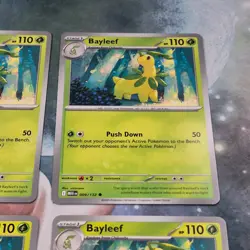 4x Bayleef 009/132 Mega Evolution Pokemon TCG Near Mint Card Playset NM MEG - Image 4