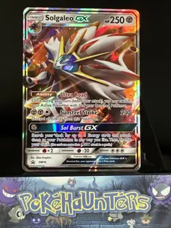 Pokemon Card Solgaleo GX SM16 Black Star Promo Ultra Rare Half Art L/P - Image 1