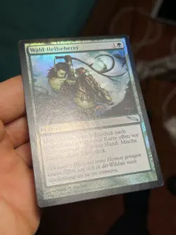 GERMAN OG Foil • Sylvan Scrying • Mostly Clean • Mirrodin • Mtg (1688) - Image 2