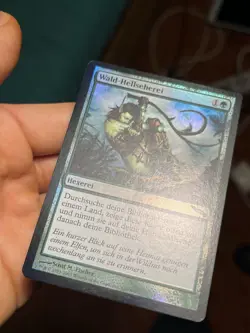 GERMAN OG Foil • Sylvan Scrying • Mostly Clean • Mirrodin • Mtg (1688) - Image 4