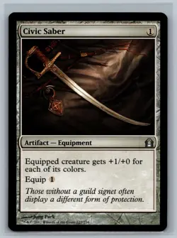 Magic The Gathering Return to Ravnica Civic Saber #227/274 MTG TCG CCG - Image 1