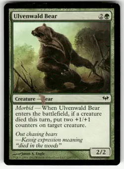 ULVENWALD BEAR #129 (COMMON) MTG DARK ASCENSION - Image 1
