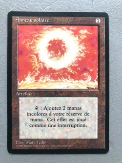 Mtg Carte Magic Fbb Foreign Black border Sol Ring French LP/MP (A) - Image 1