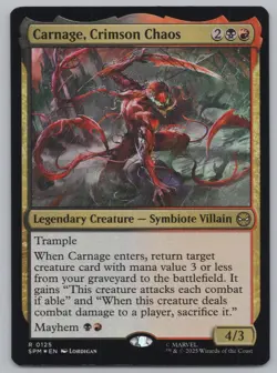 MTG - FOIL Carnage, Crimson Chaos - Marvel's Spider-Man (SPM) -r537 - Image 1