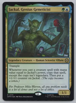 MTG - FOIL Jackal, Genius Geneticist - Marvel's Spider-Man (SPM) -r536 - Image 1