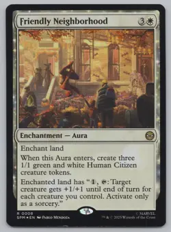 MTG - FOIL Friendly Neighborhood - Marvel's Spider-Man (SPM) -r535 - Image 1