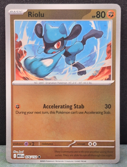 Riolu 076/132 Reverse Holo Mega Evolution Pokemon TCG Near Mint Card MEG - Image 1
