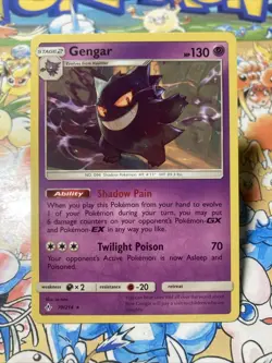 Gengar 70/214 Rare SM - Unbroken Bonds Pokemon Card NM Non Holo - Image 1