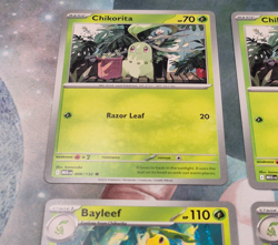3x Chikorita 3x Bayleef 2x Reverse Holo Mega Evolution Pokemon TCG Near Mint - Image 5
