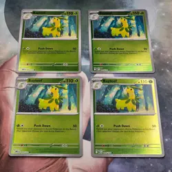 4x Bayleef 009/132 Reverse Holo Mega Evolution Pokemon TCG Near Mint Playset - Image 2