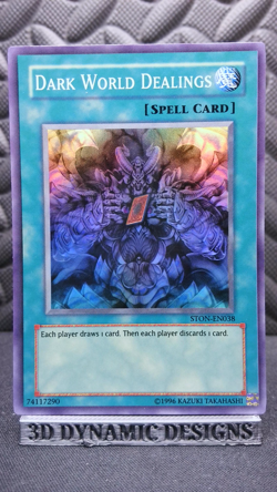 | Yugioh Dark World Dealings STON-EN038 Super Rare Strike Of Neos NM 🔥 | - Image 1