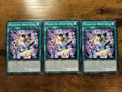 3x Megalith Anastasis DOOD-EN066 Common Doom Of Dimensions Yugioh NM - Image 1