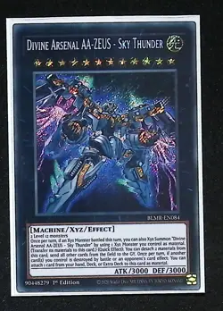 Divine Arsenal AA-ZEUS - Sky Thunder BLMR-EN084 Secret Rare 1st Edition Yugioh - Image 1