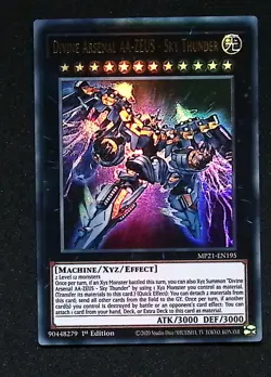 Divine Arsenal AA-ZEUS - Sky Thunder - MP21-EN195 Ultra Rare 1st Edition Yugioh - Image 1