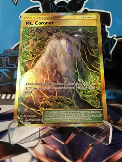 Mt Coronet SV89/SV94 Hidden Fates Full Art Secret Rare Pokemon Card - Image 1