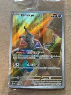 Mimikyu 075 Full Art Black Star Promo Paldean Fates Pokemon Card SEALED - Image 1